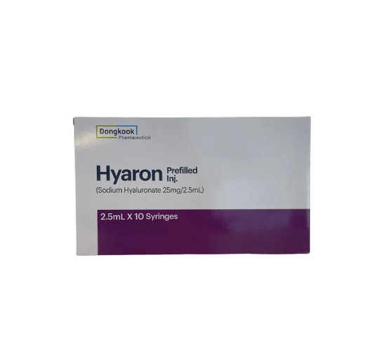 Hyaron Sodium Hyaluronate 25mg 2.5ml Buy at Aesthetics U supply of Hyaron, wholesales discounts